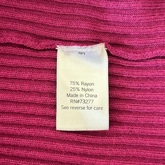 Ribbed Short Sleeve Mock Neck Sweater - Picture 8 of 8